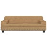Lit pour chien marron 90x53x30 cm velours 