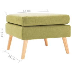 Repose-pied Vert Tissu 