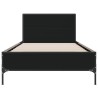 Cadre de lit sans matelas noir 100x200 cm 