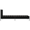 Cadre de lit sans matelas noir 100x200 cm 