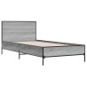 Cadre de lit sans matelas sonoma gris 100x200 cm 