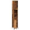 Armoire de salle de bain vieux bois 30x30x190cm bois ingénierie 