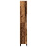 Armoire de salle de bain vieux bois 30x30x190cm bois ingénierie 
