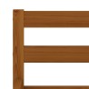 Cadre de lit sans matelas marron miel pin massif 120x200 cm 