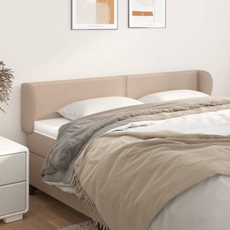 Tête de lit avec oreilles Cappuccino 183x23x78/88 cm Similicuir 
