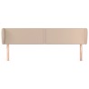 Tête de lit avec oreilles Cappuccino 183x23x78/88 cm Similicuir 