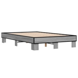 Cadre de lit sans matelas sonoma gris 140x190 cm 