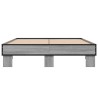 Cadre de lit sans matelas sonoma gris 140x190 cm 