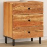 Table de chevet 50x33x60 cm bois d'acacia solide 