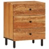 Table de chevet 50x33x60 cm bois d'acacia solide 
