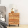 Table de chevet 50x33x60 cm bois d'acacia solide 