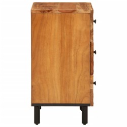Table de chevet 50x33x60 cm bois d'acacia solide 