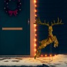 Renne volant de décoration de Noël 120 LED Doré blanc chaud 