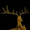 Renne volant de décoration de Noël 120 LED Doré blanc chaud 