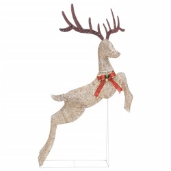 Renne volant de décoration de Noël 120 LED Doré blanc chaud 