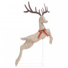 Renne volant de décoration de Noël 120 LED Doré blanc chaud 