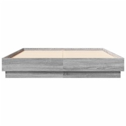 Cadre de lit sans matelas sonoma gris 135x190 cm 