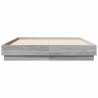 Cadre de lit sans matelas sonoma gris 135x190 cm 