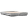 Cadre de lit sans matelas sonoma gris 135x190 cm 
