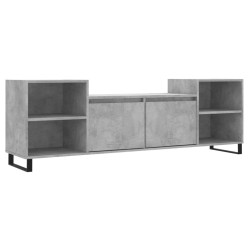 Meuble TV Gris béton 160x35x55 cm Bois d'ingénierie 