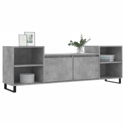 Meuble TV Gris béton 160x35x55 cm Bois d'ingénierie 
