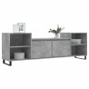 Meuble TV Gris béton 160x35x55 cm Bois d'ingénierie 