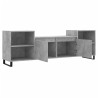 Meuble TV Gris béton 160x35x55 cm Bois d'ingénierie 