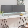 Meuble TV/Support pour moniteur 120x30x13 cm verre vert 