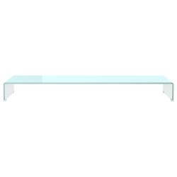 Meuble TV/Support pour moniteur 120x30x13 cm verre vert 