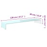 Meuble TV/Support pour moniteur 120x30x13 cm verre vert 