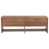 Meuble TV avec 4 tiroirs 120x30x40 cm Bois massif de sapin 