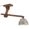 Plafonnier 25 W argent vintage 105x30x65-108cm E27 