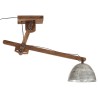 Plafonnier 25 W argent vintage 105x30x65-108cm E27 