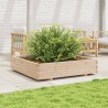 Jardinière 110x110x26,5 cm bois de pin massif 