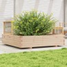 Jardinière 110x110x26,5 cm bois de pin massif 