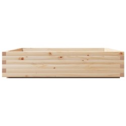 Jardinière 110x110x26,5 cm bois de pin massif 