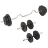 Ensemble d'haltères et barres d'haltères 30 kg 