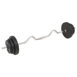 Ensemble d'haltères et barres d'haltères 30 kg 