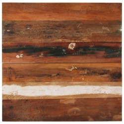 Dessus de table carré 70x70 cm 25-27 mm Bois de récupération 