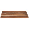Dessus de table carré 70x70 cm 25-27 mm Bois de récupération 
