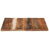 Dessus de table carré 70x70 cm 25-27 mm Bois de récupération 
