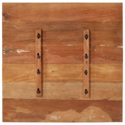 Dessus de table carré 70x70 cm 25-27 mm Bois de récupération 