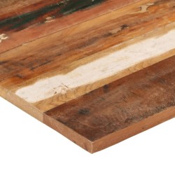 Dessus de table carré 70x70 cm 25-27 mm Bois de récupération 
