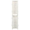 Cloison de séparation 4 panneaux Blanc antique 140x165 cm Bois 