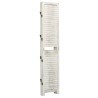 Cloison de séparation 4 panneaux Blanc antique 140x165 cm Bois 