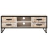 Meuble TV 110x30x41 cm Bois d'acacia massif 