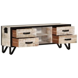 Meuble TV 110x30x41 cm Bois d'acacia massif 