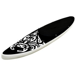 Ensemble de planche SUP gonflable 320x76x15 cm Noir 