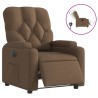 Fauteuil inclinable électrique Marron Tissu 