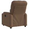 Fauteuil inclinable électrique Marron Tissu 